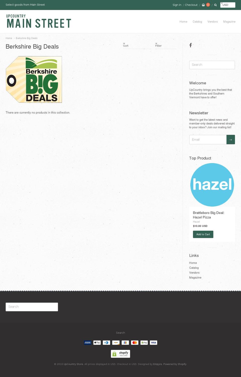 berkshiresbigdeals.com shopify website screenshot