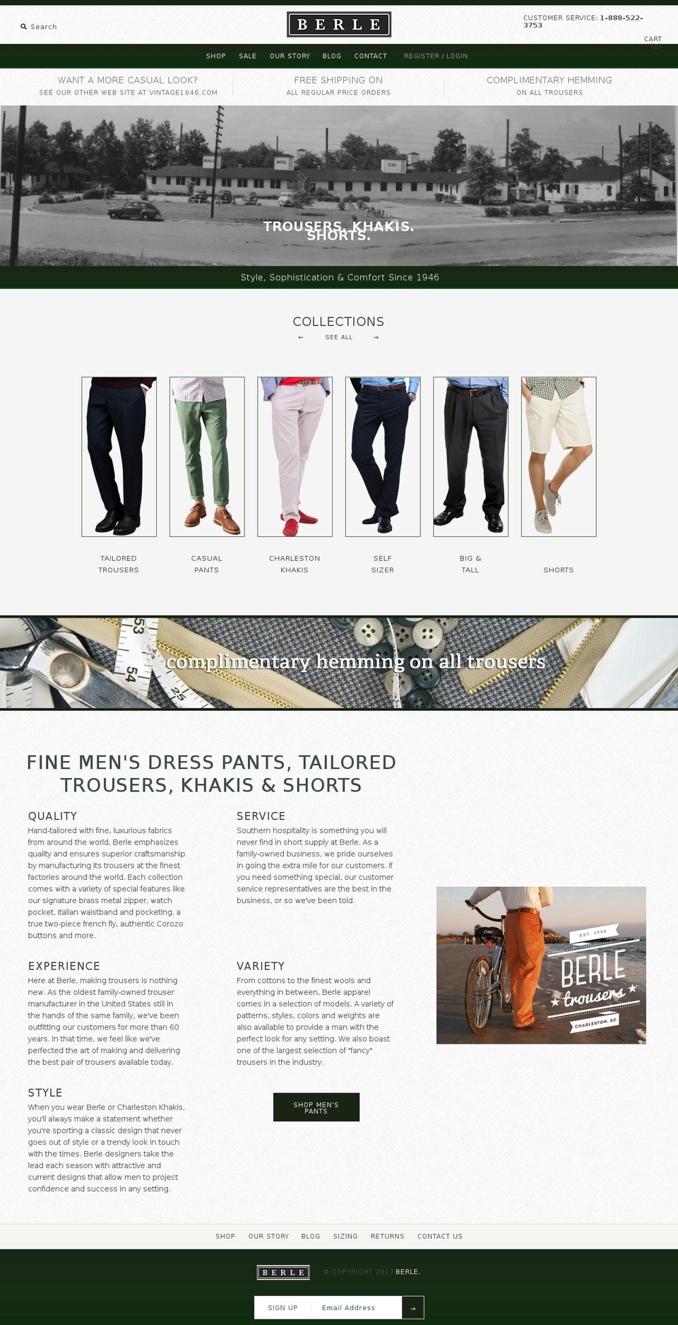 berle.com shopify website screenshot