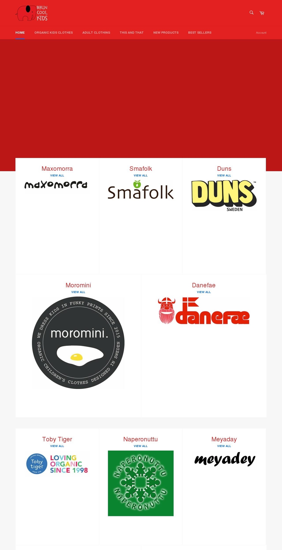berlincoolkids.com shopify website screenshot