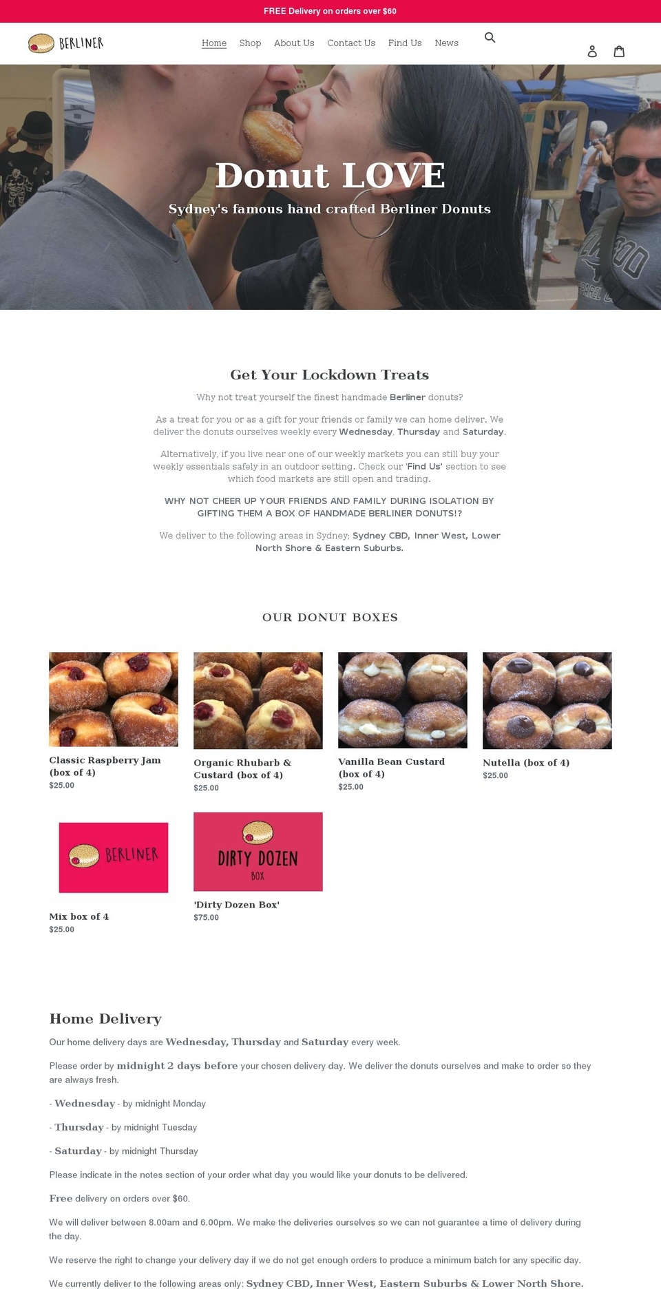 berliner.com.au shopify website screenshot
