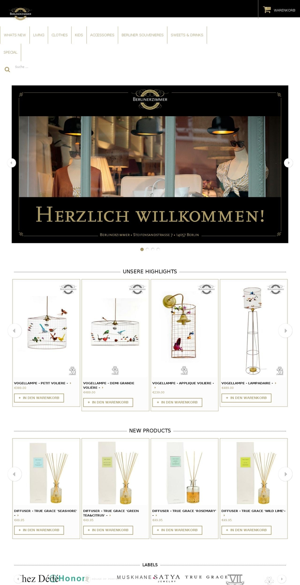 berlinerzimmer-shop.de shopify website screenshot