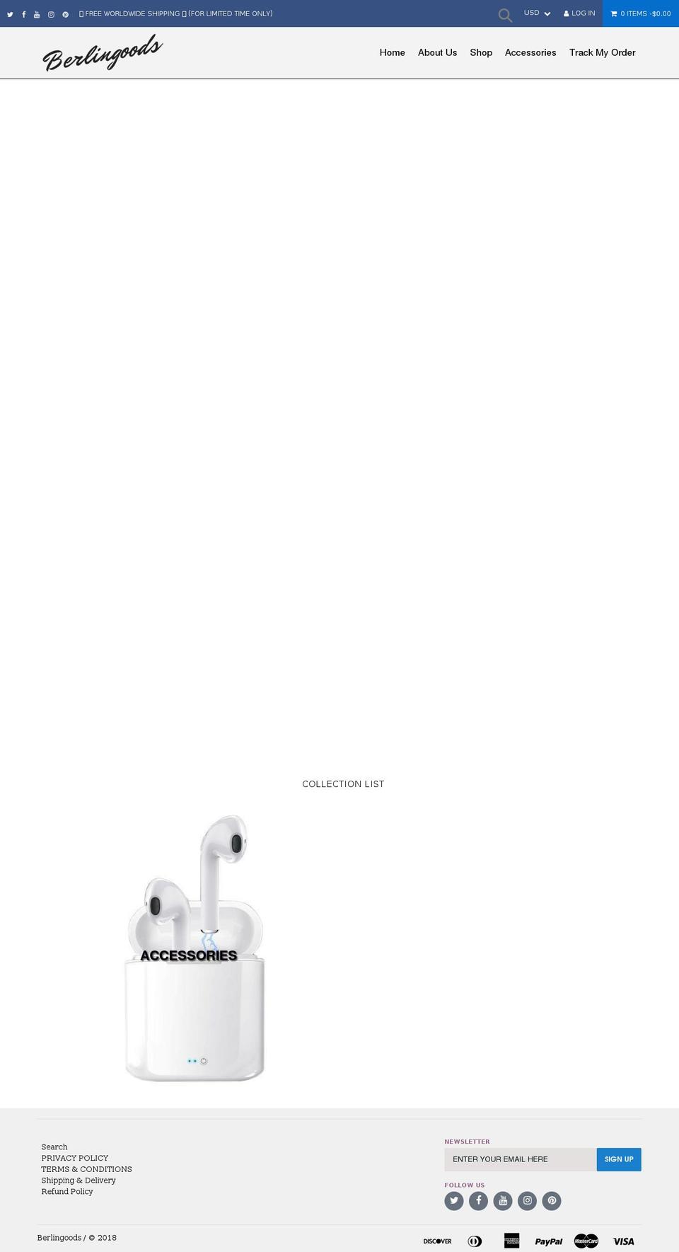 berlingoods.com — Shopify storefront screenshot