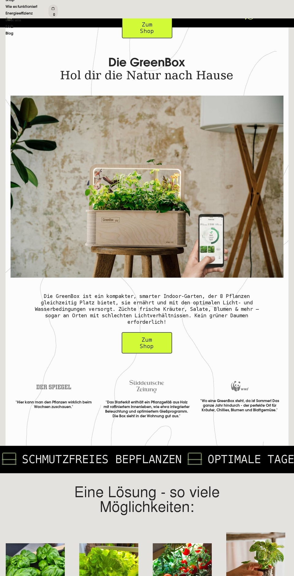 berlingreen.com shopify website screenshot