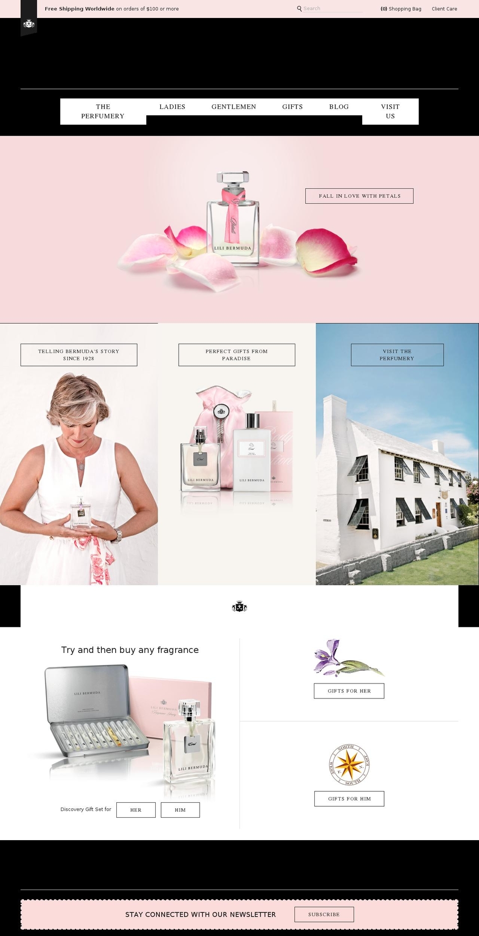 bermuda-perfumery.com shopify website screenshot
