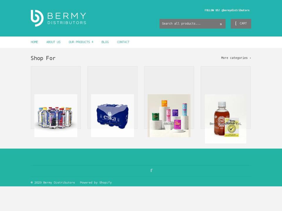 bermydistributors.com — Shopify storefront screenshot
