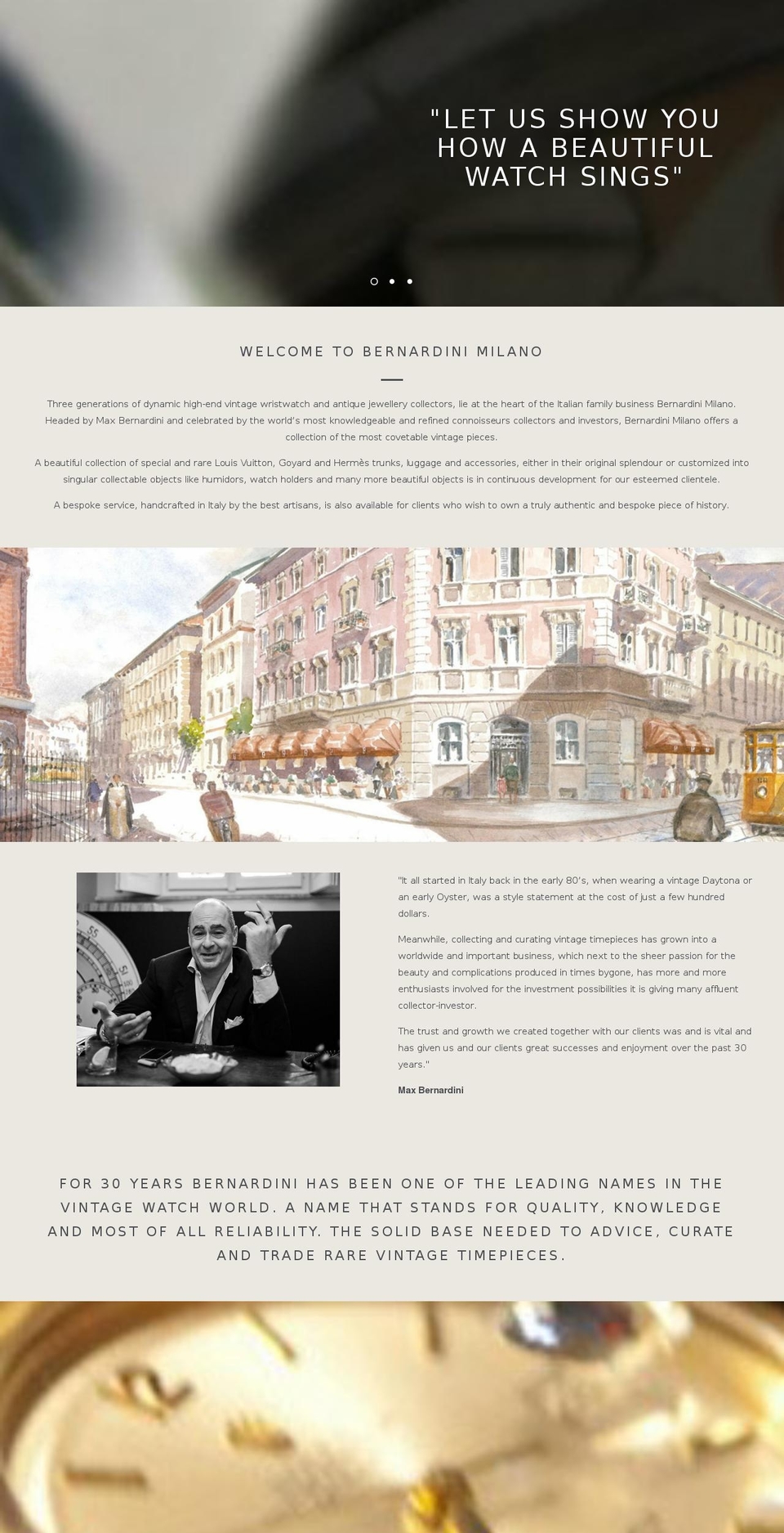 bernardinimilano.com shopify website screenshot