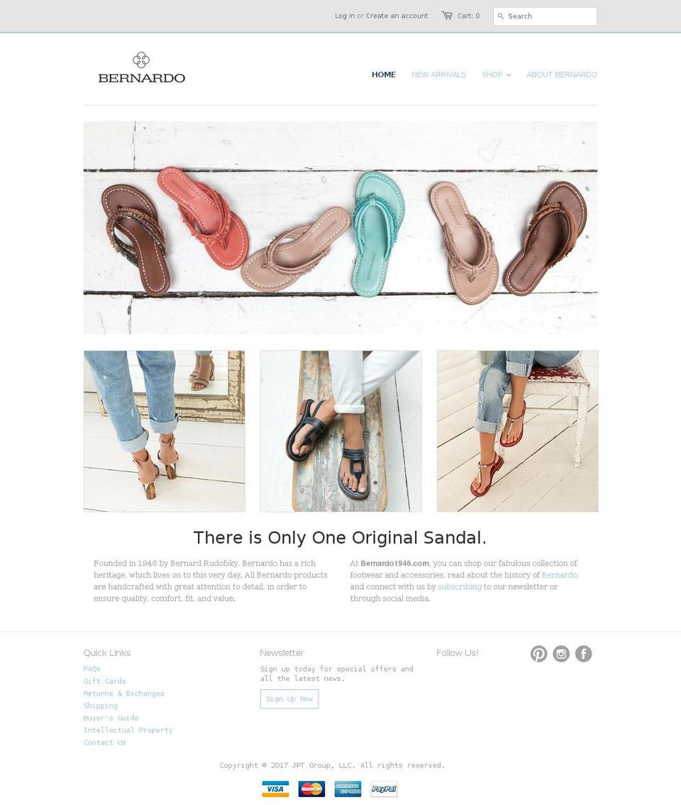 bernardousa.com shopify website screenshot