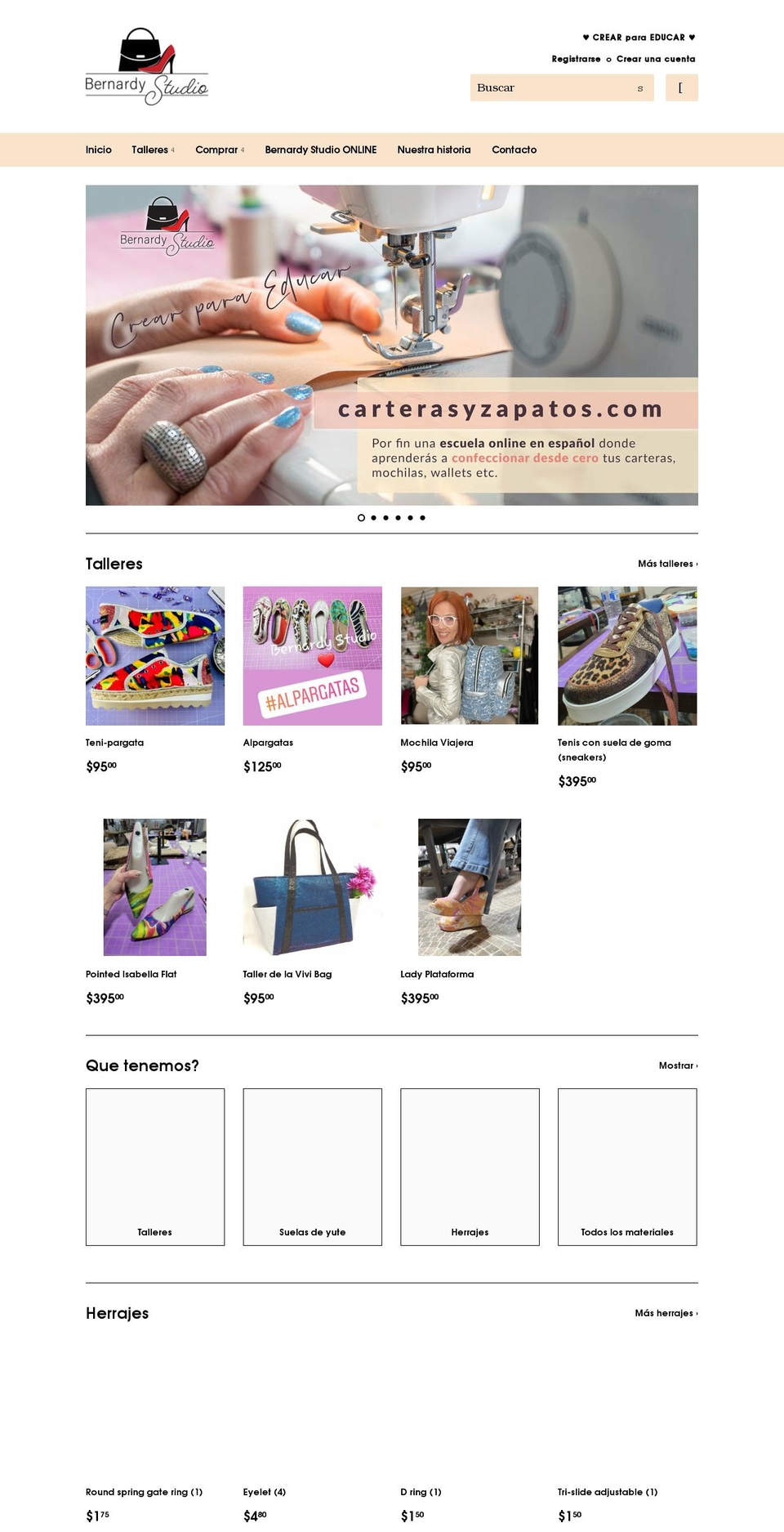bernardystudio.com shopify website screenshot