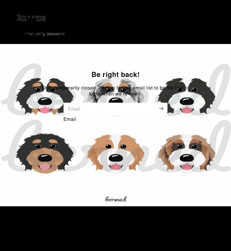 bernedco.com shopify website screenshot