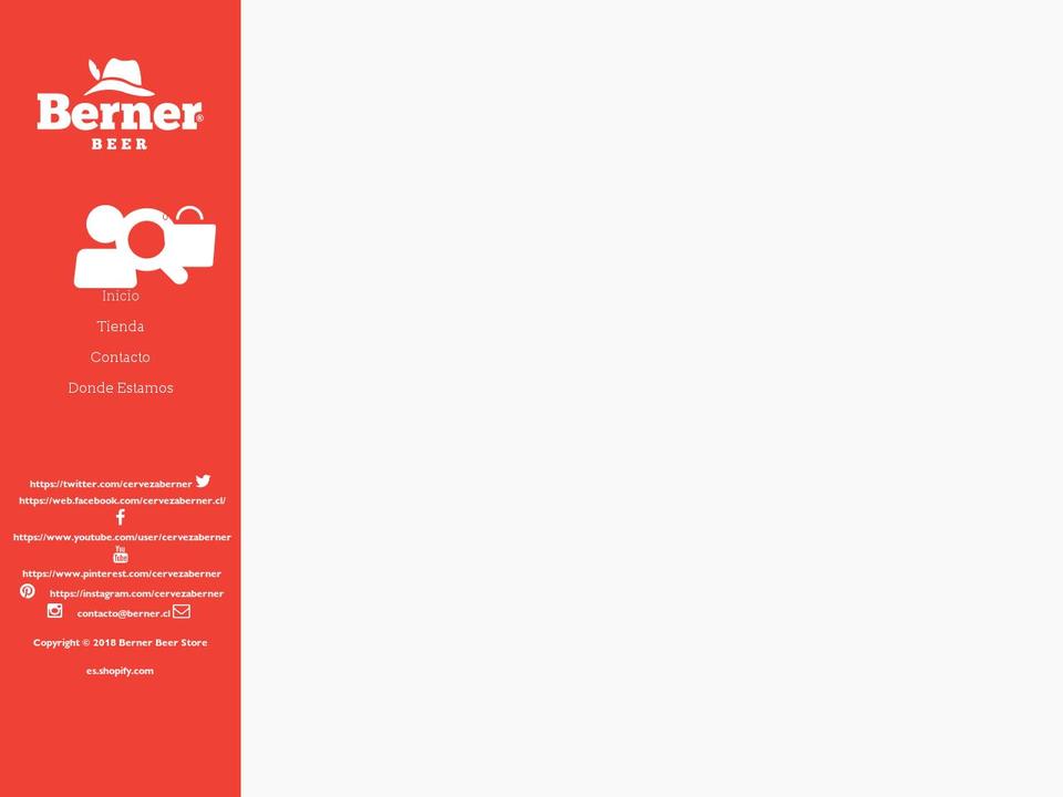 berner.beer shopify website screenshot