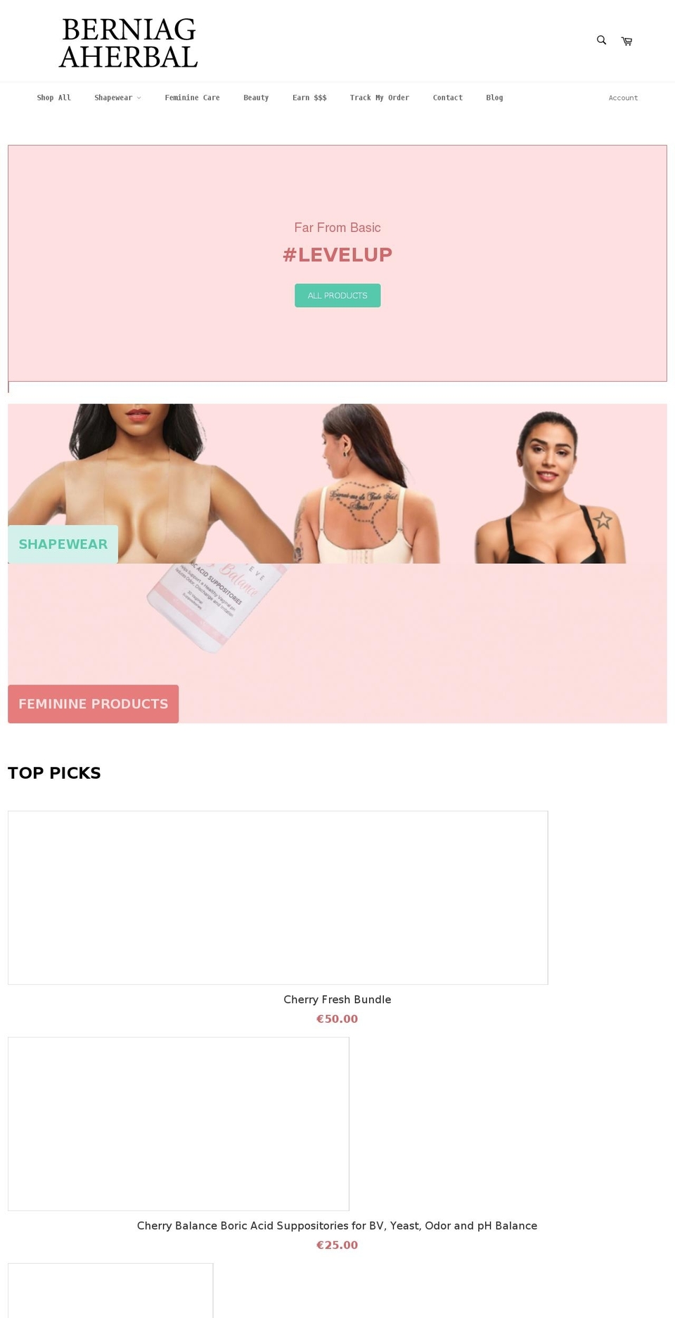 berniagaherbal.com shopify website screenshot