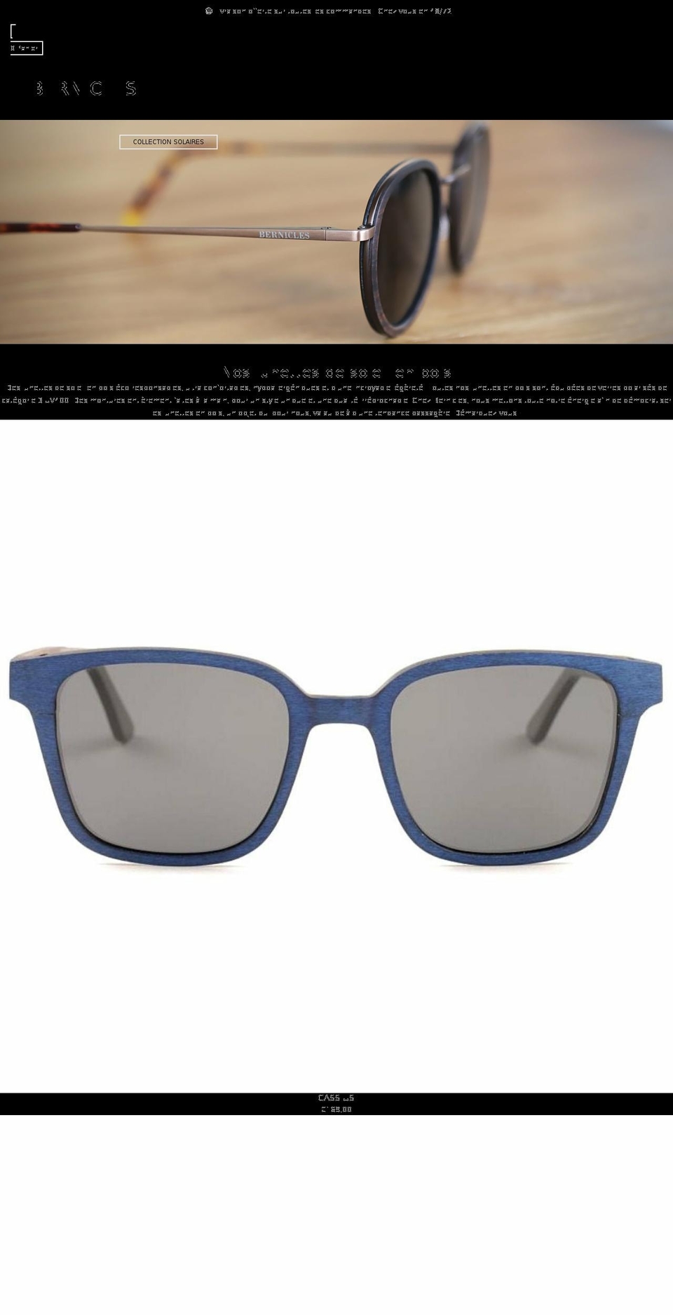 bernicles-original.com shopify website screenshot