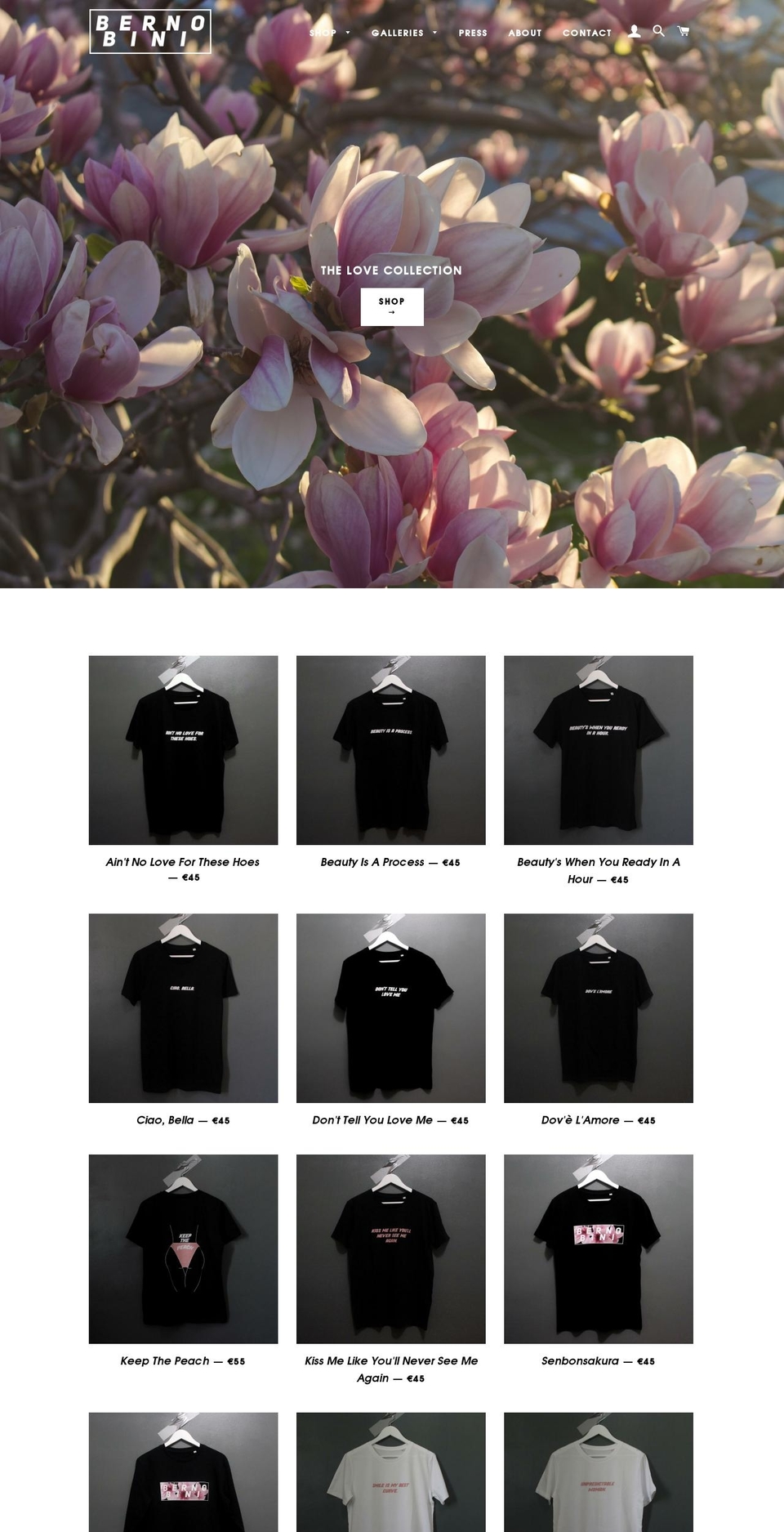 bernobini.com — Shopify storefront screenshot