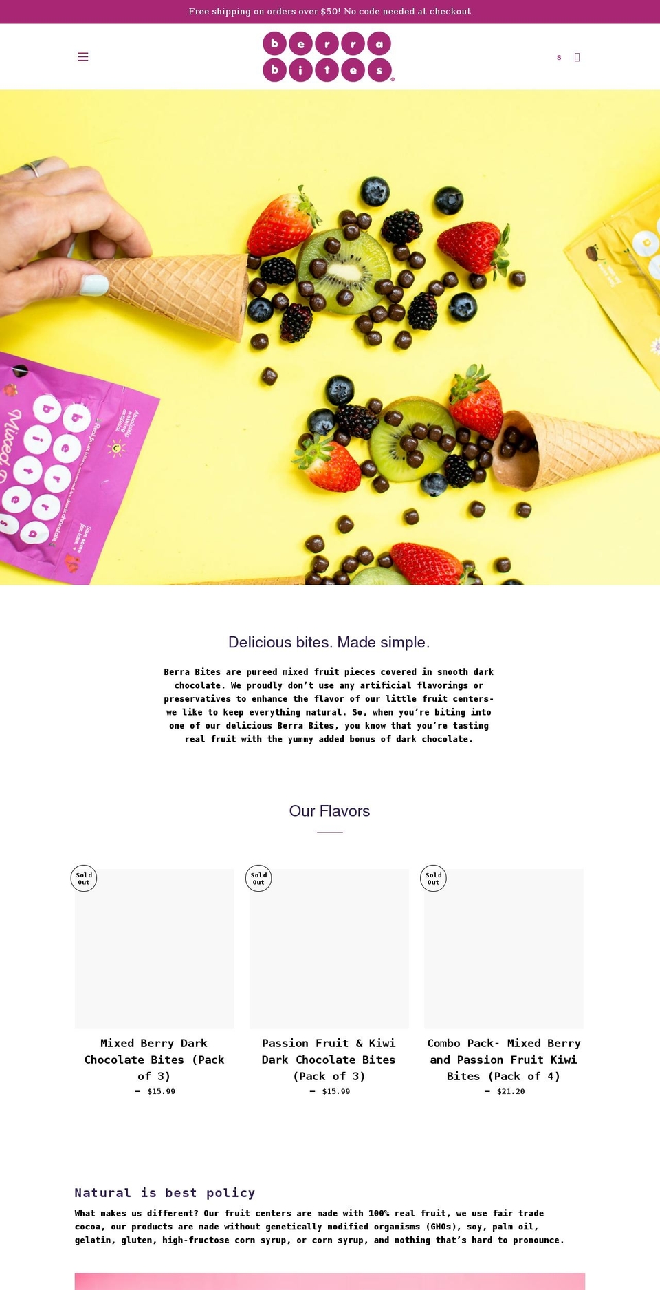 berrabites.com shopify website screenshot