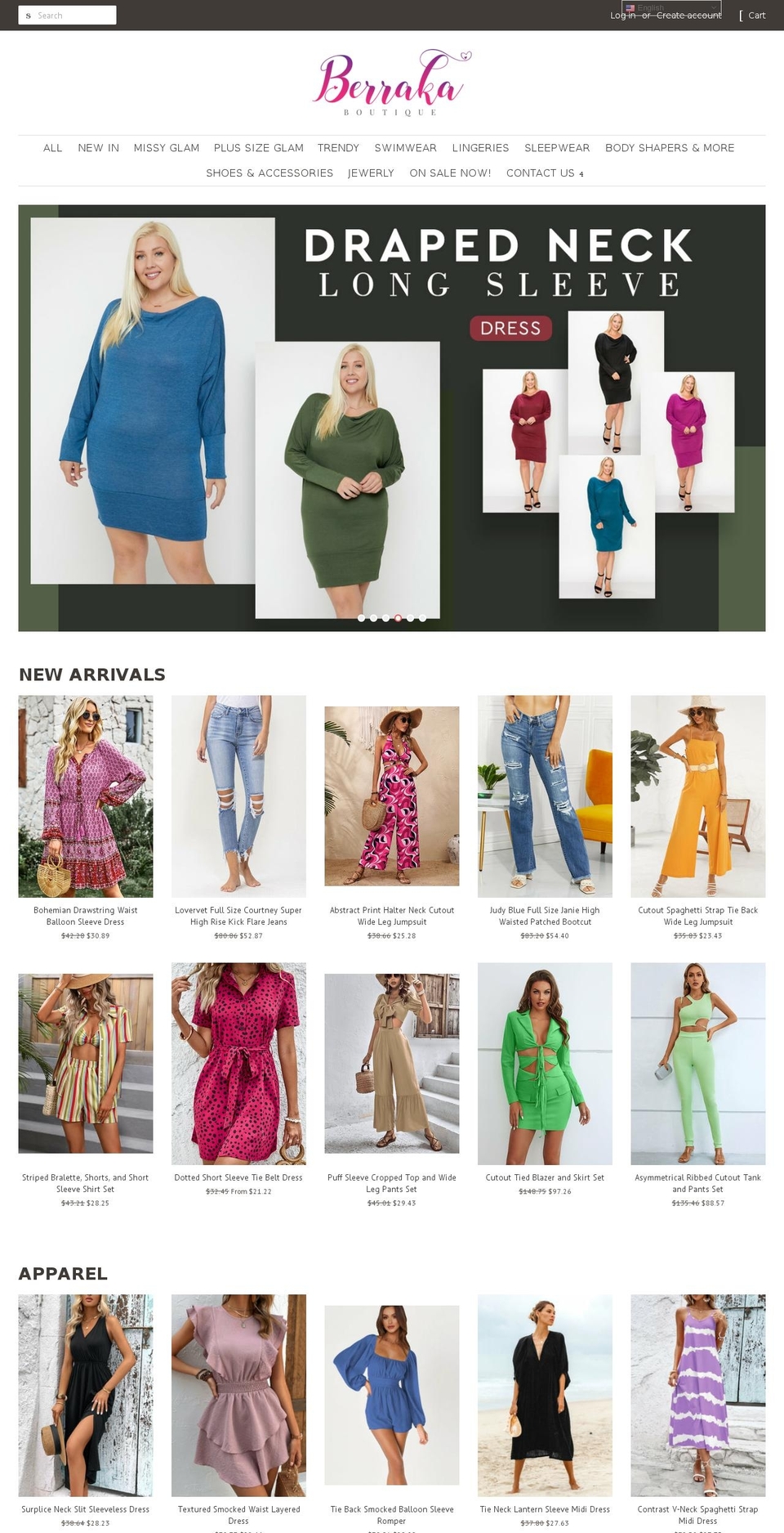 berrakausa.com — Shopify storefront screenshot