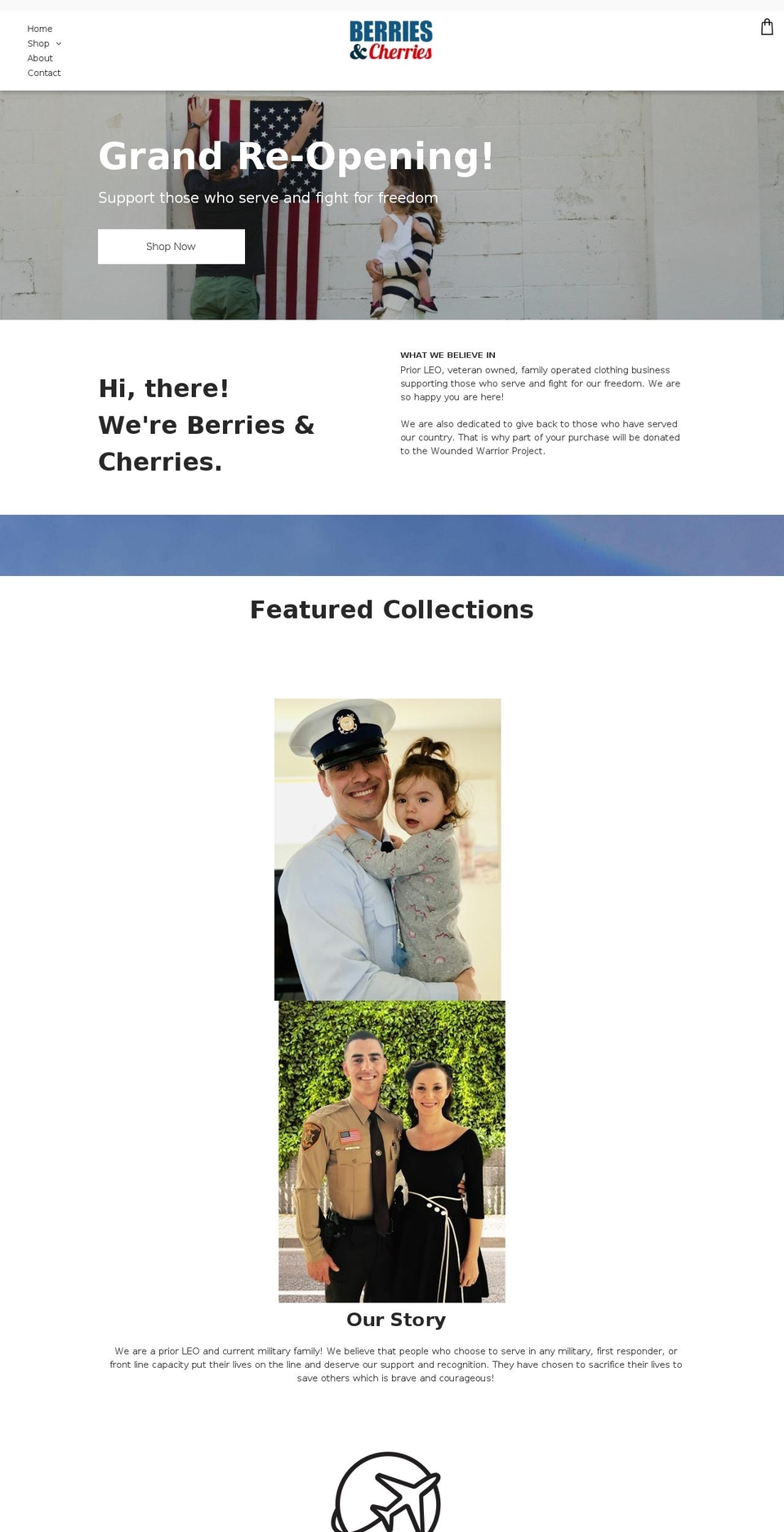 berries-cherries.com — Shopify storefront screenshot