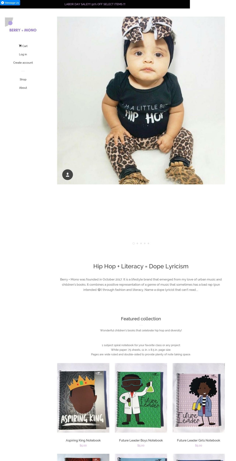 berryandmono.com shopify website screenshot