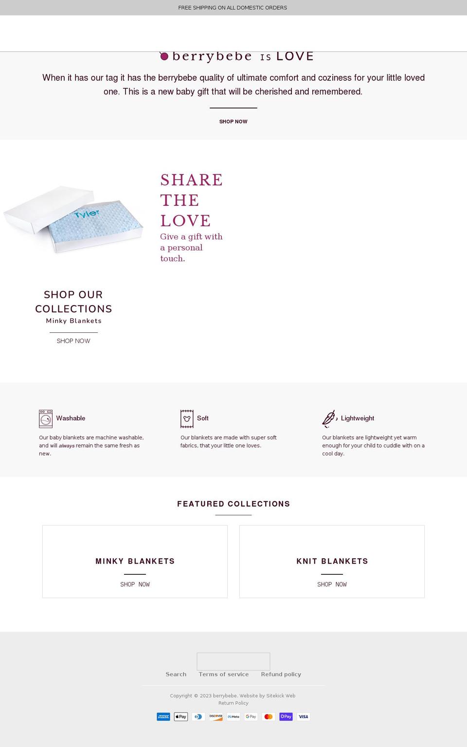 berrybebe.com shopify website screenshot