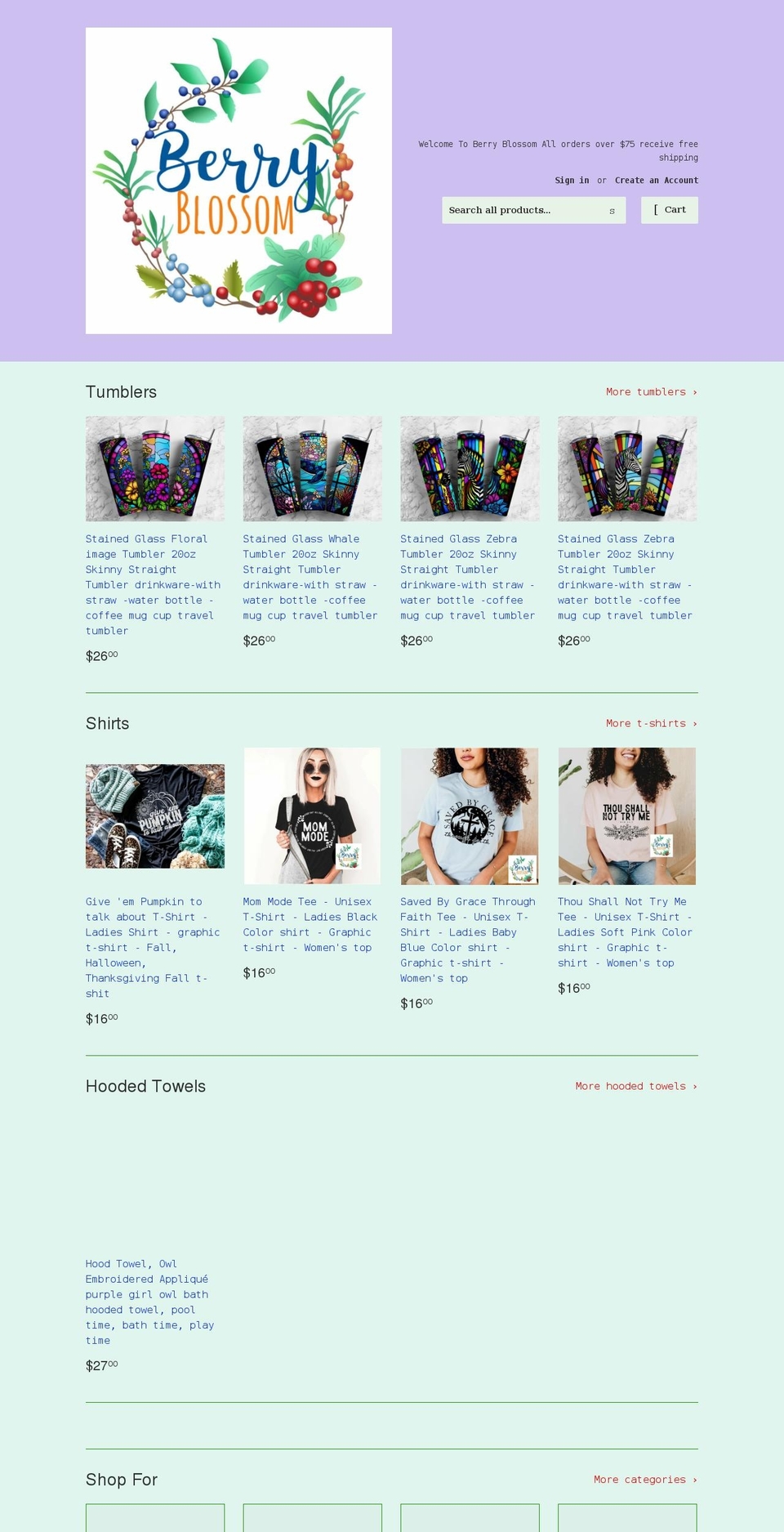 berryblossomfashion.com shopify website screenshot