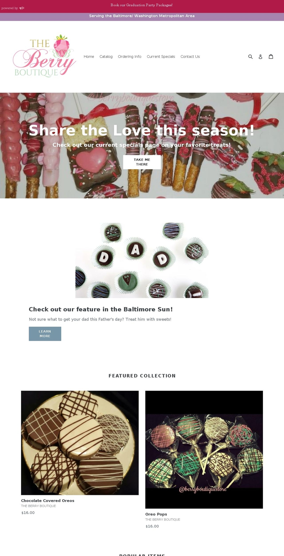 berryboutiquestore.com — Shopify storefront screenshot