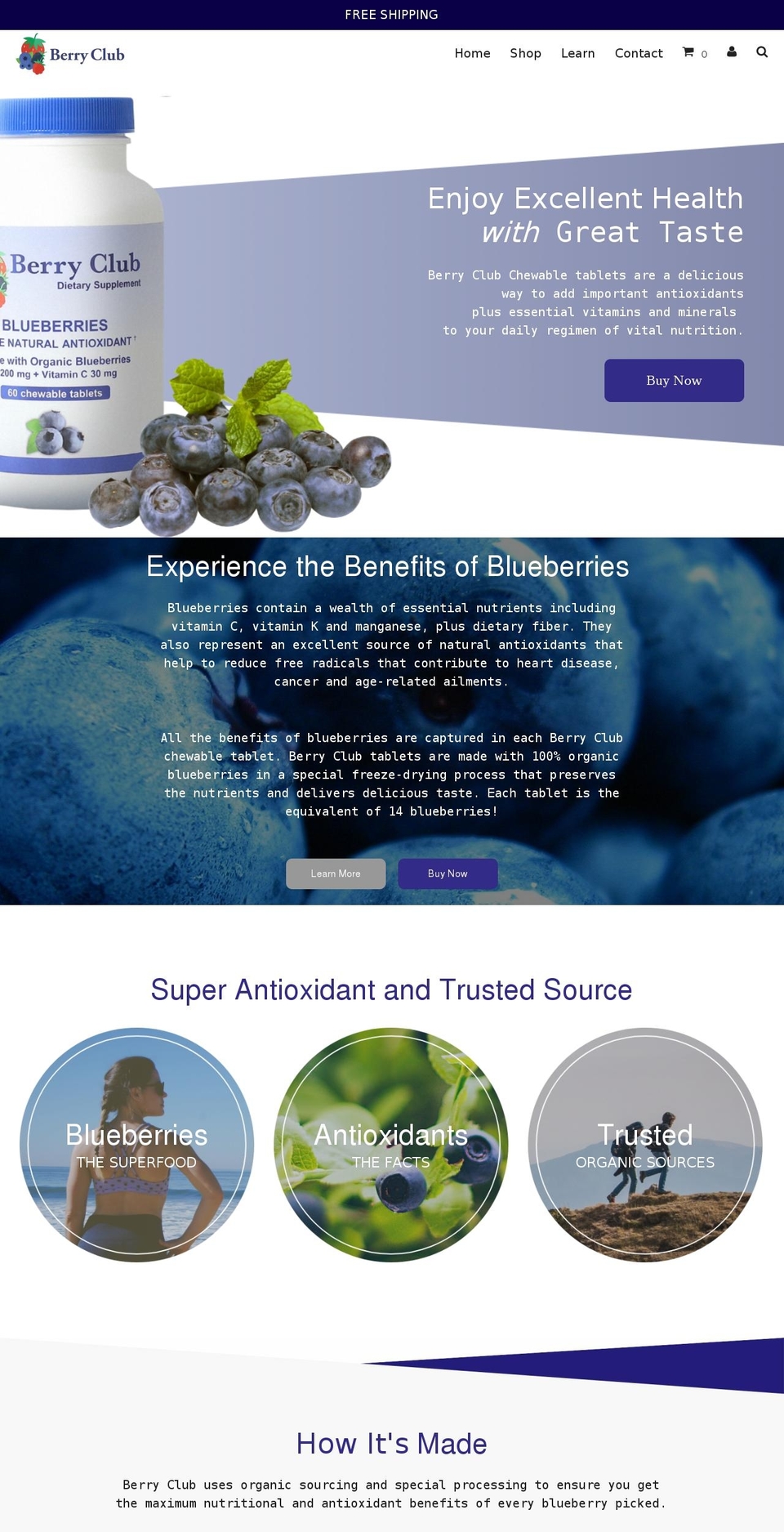 berryclub.com — Shopify storefront screenshot