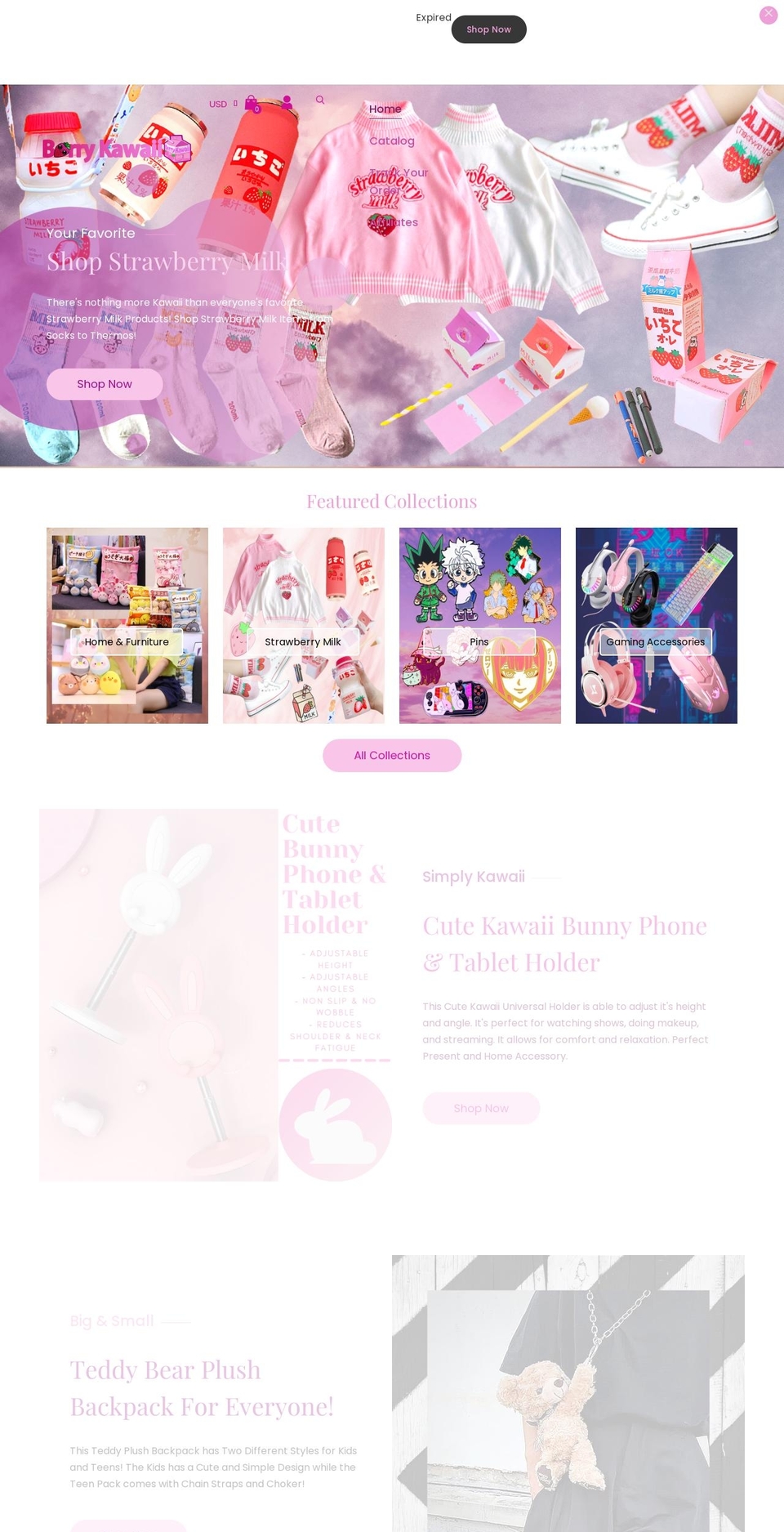 berrykawaii.net shopify website screenshot