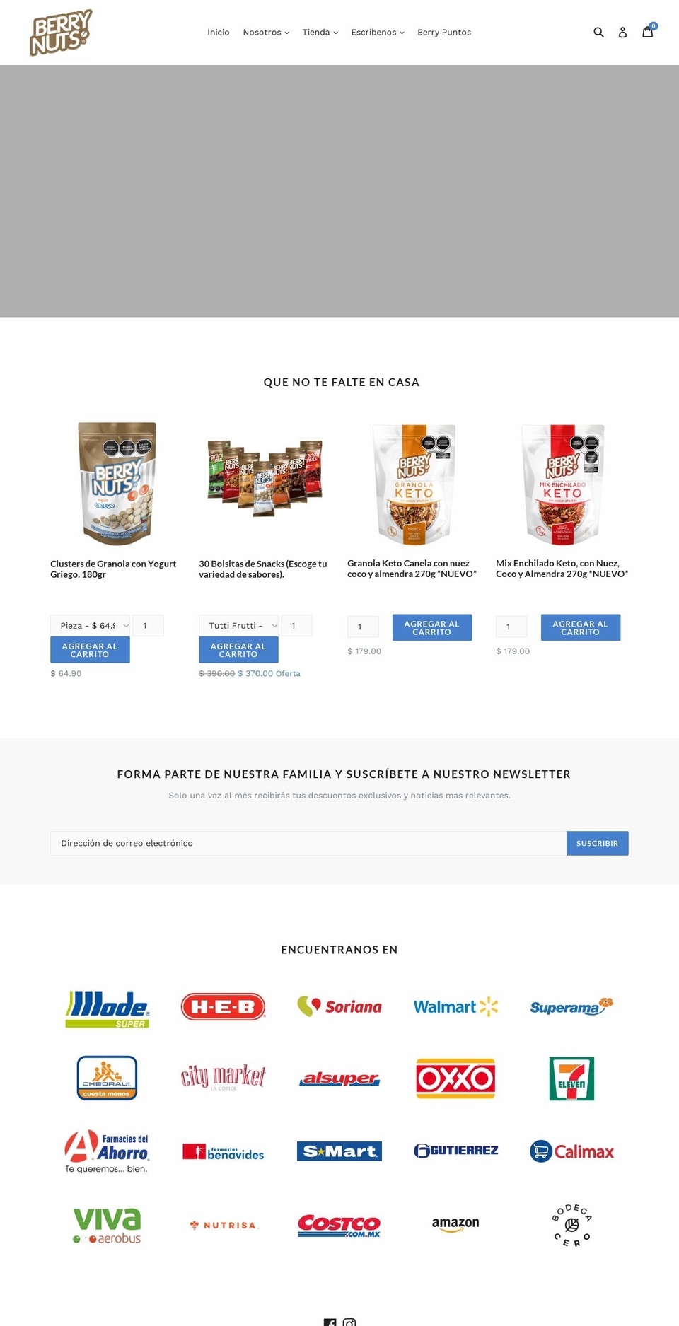 berrynuts.mx shopify website screenshot