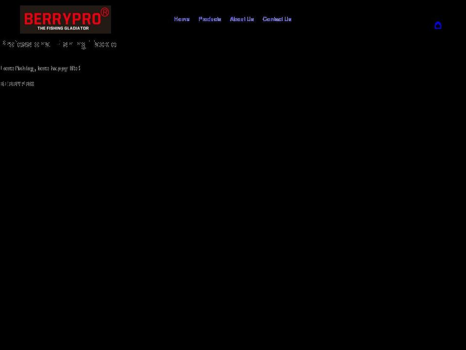 berryprofishing.com shopify website screenshot
