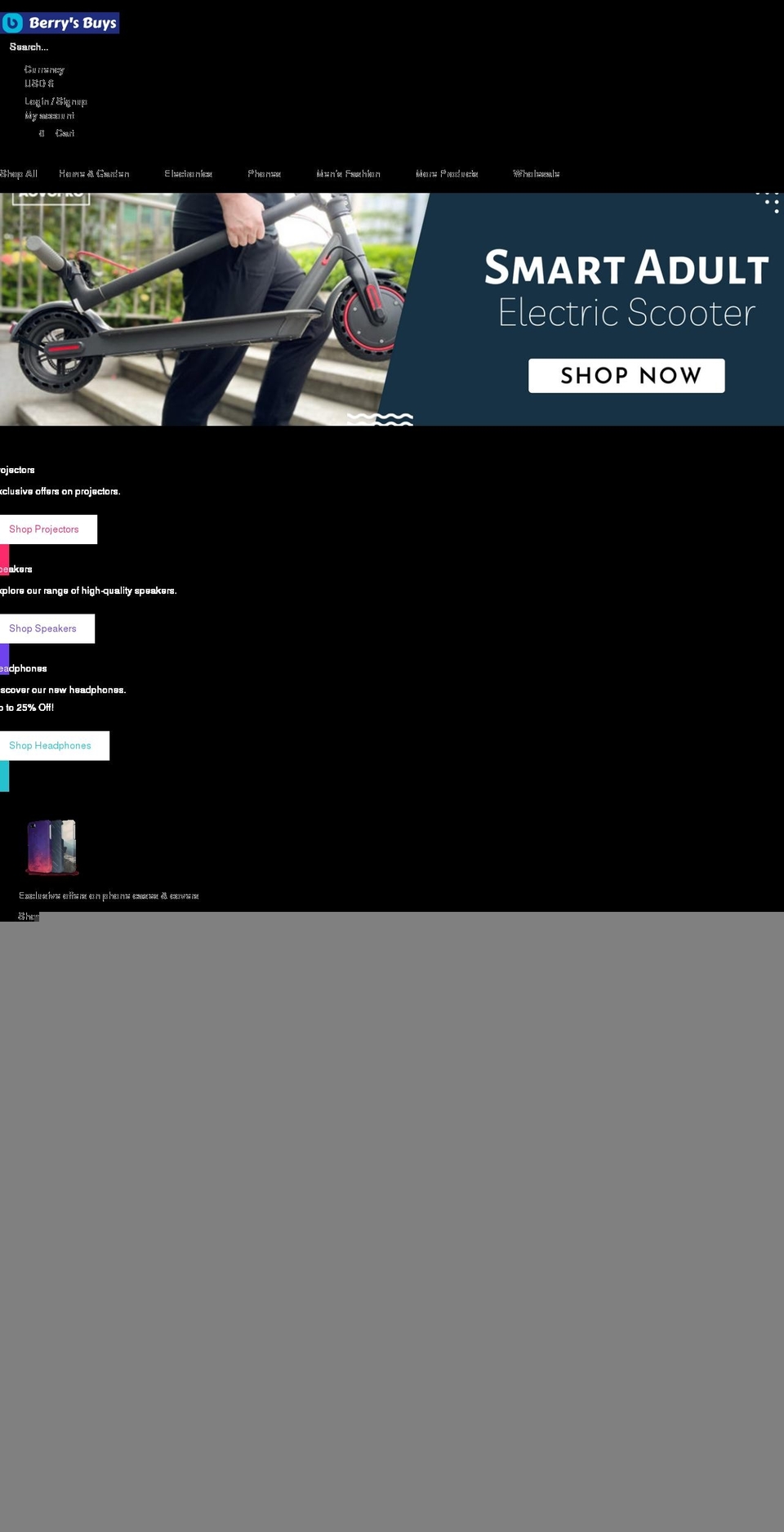 berrysbuys.com shopify website screenshot