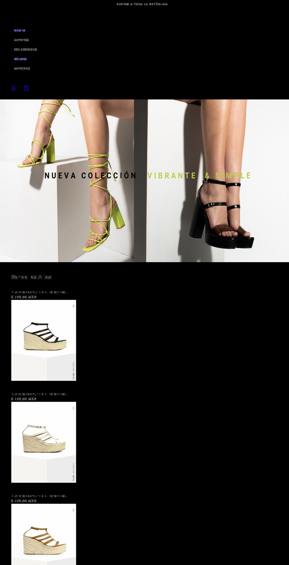 berryshoes.com.mx shopify website screenshot