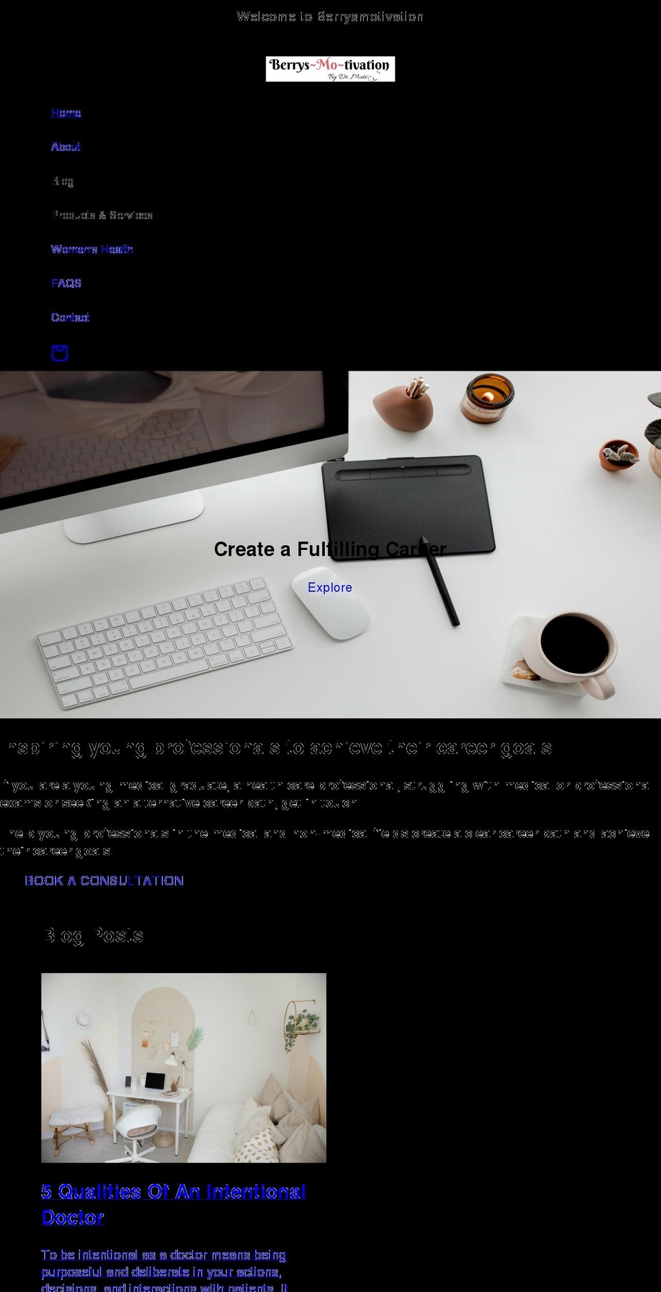 berrysmotivation.co.uk shopify website screenshot