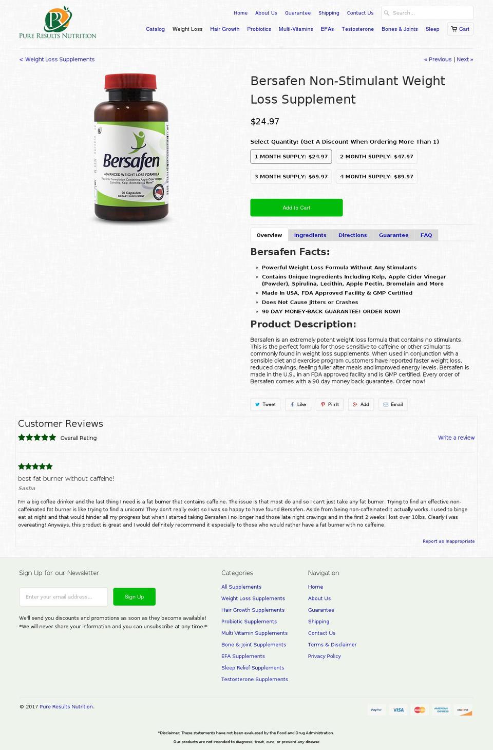 bersafen.com shopify website screenshot