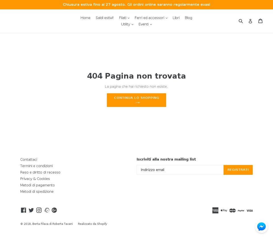 bertafilava.com — Shopify storefront screenshot