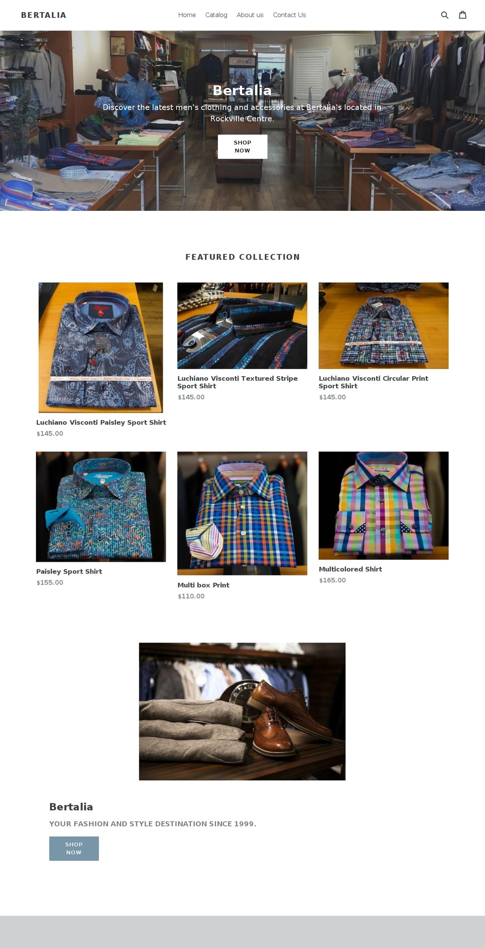 bertalia.net shopify website screenshot
