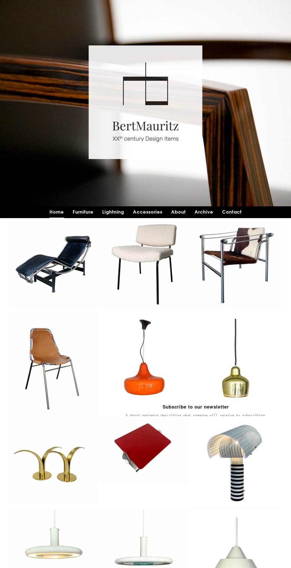 bertmauritz.com shopify website screenshot