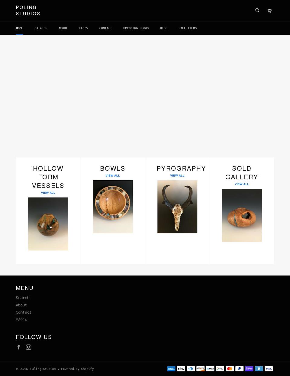 bertpolingstudios.com shopify website screenshot