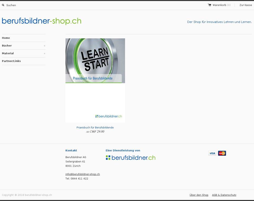 berufsbildner-shop.ch shopify website screenshot