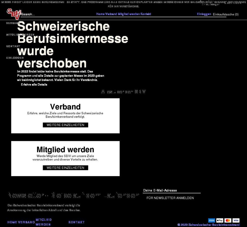 berufsimker.ch shopify website screenshot