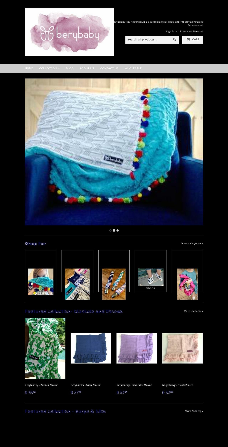 berychild.com — Shopify storefront screenshot