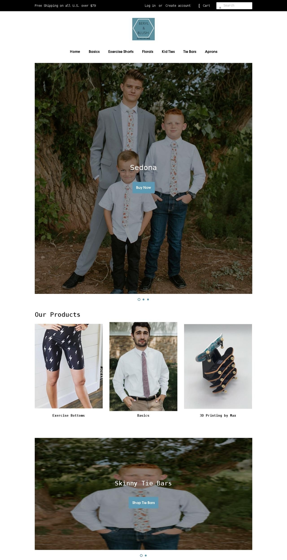 berylandblush.com shopify website screenshot