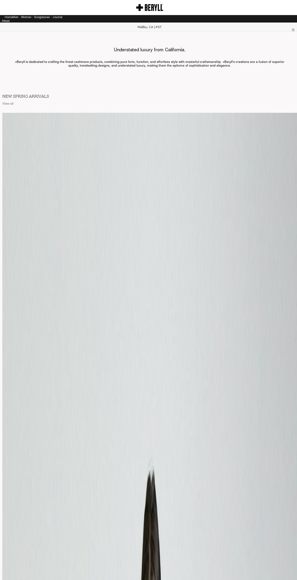 beryll.com shopify website screenshot