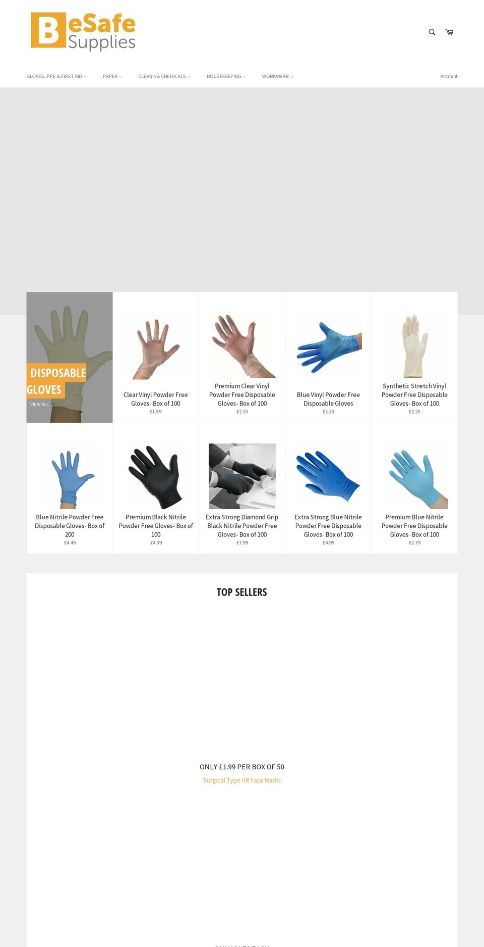 besafesupplies.com shopify website screenshot