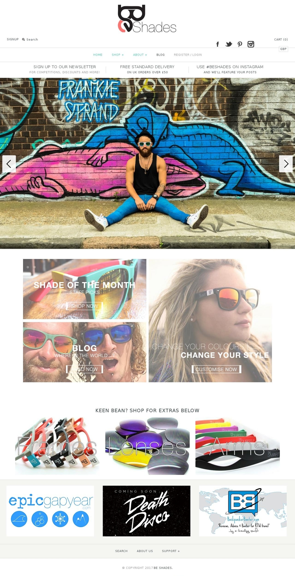 Copy of Symmetry Shopify theme site example beshades.com