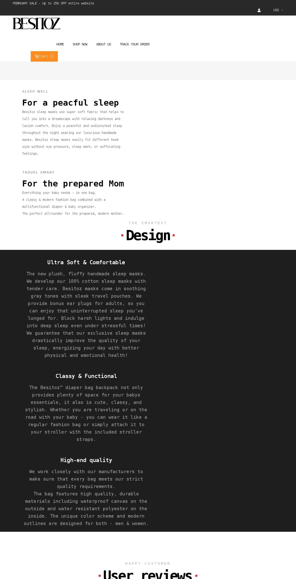 besitoz.com shopify website screenshot