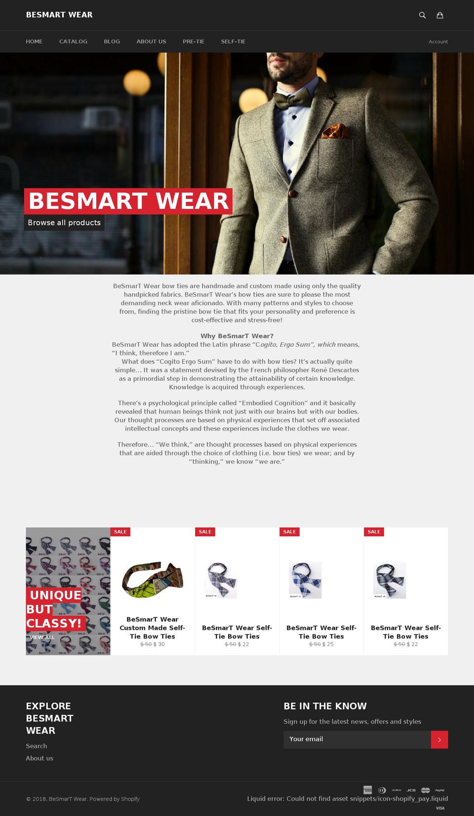 besmart-wear.com — Shopify storefront screenshot