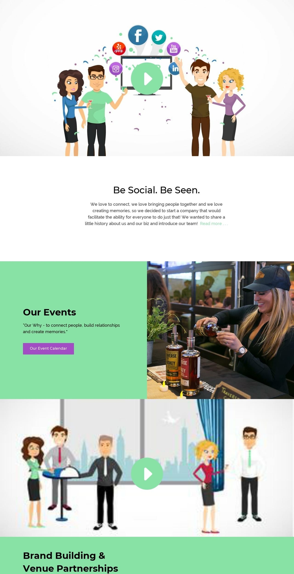 besocialscene.com shopify website screenshot