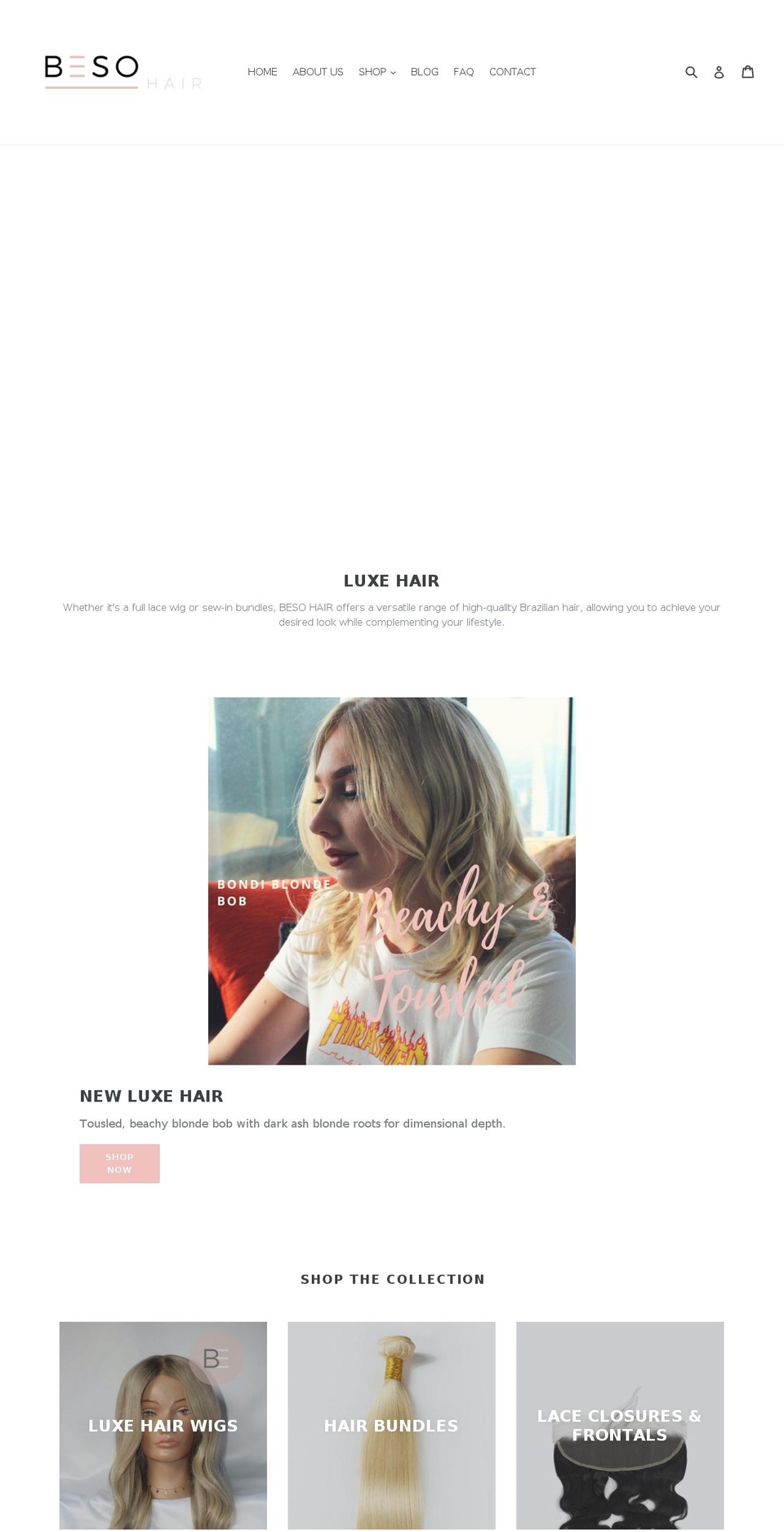 besohair.com — Shopify storefront screenshot