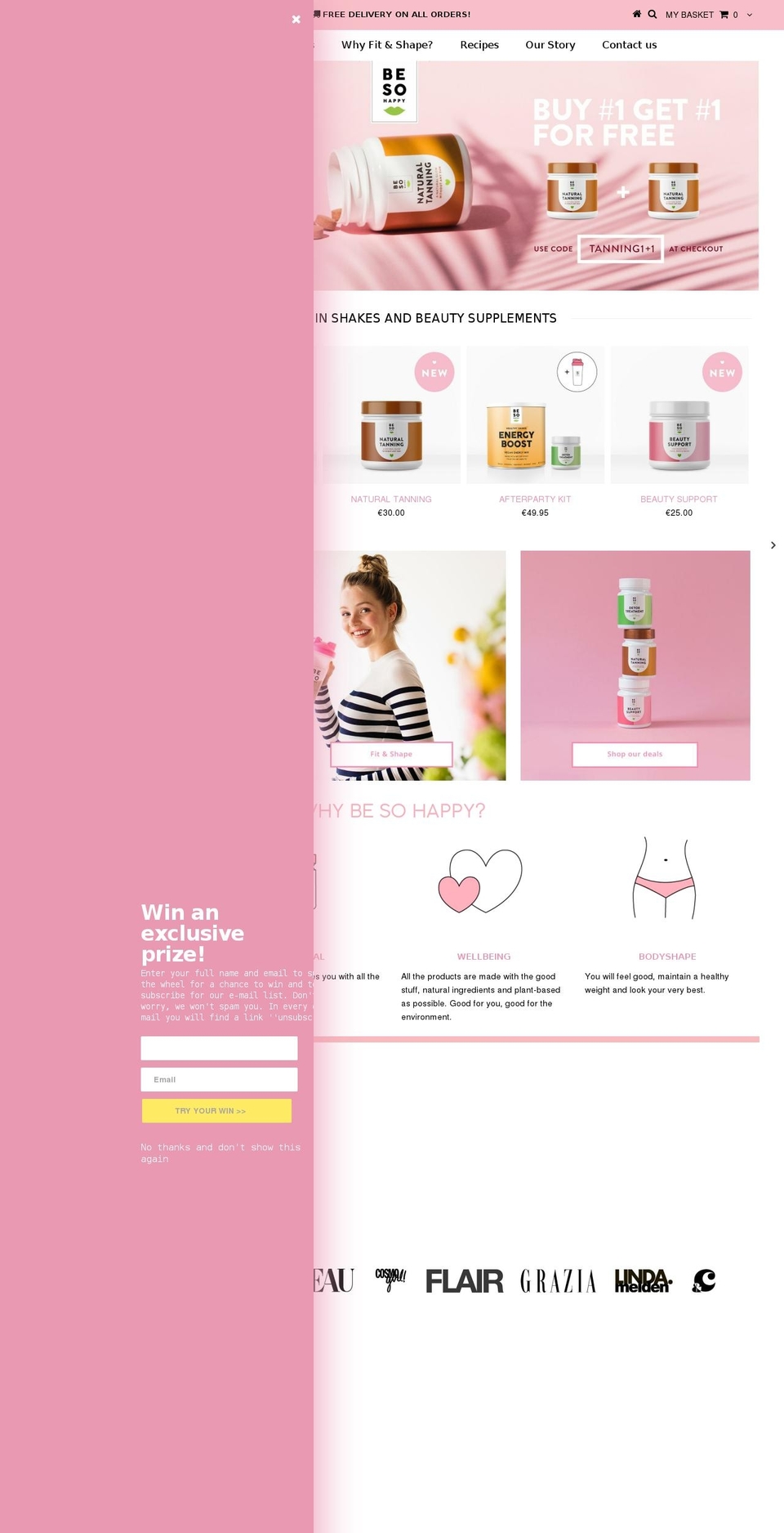 besohappy.com — Shopify storefront screenshot