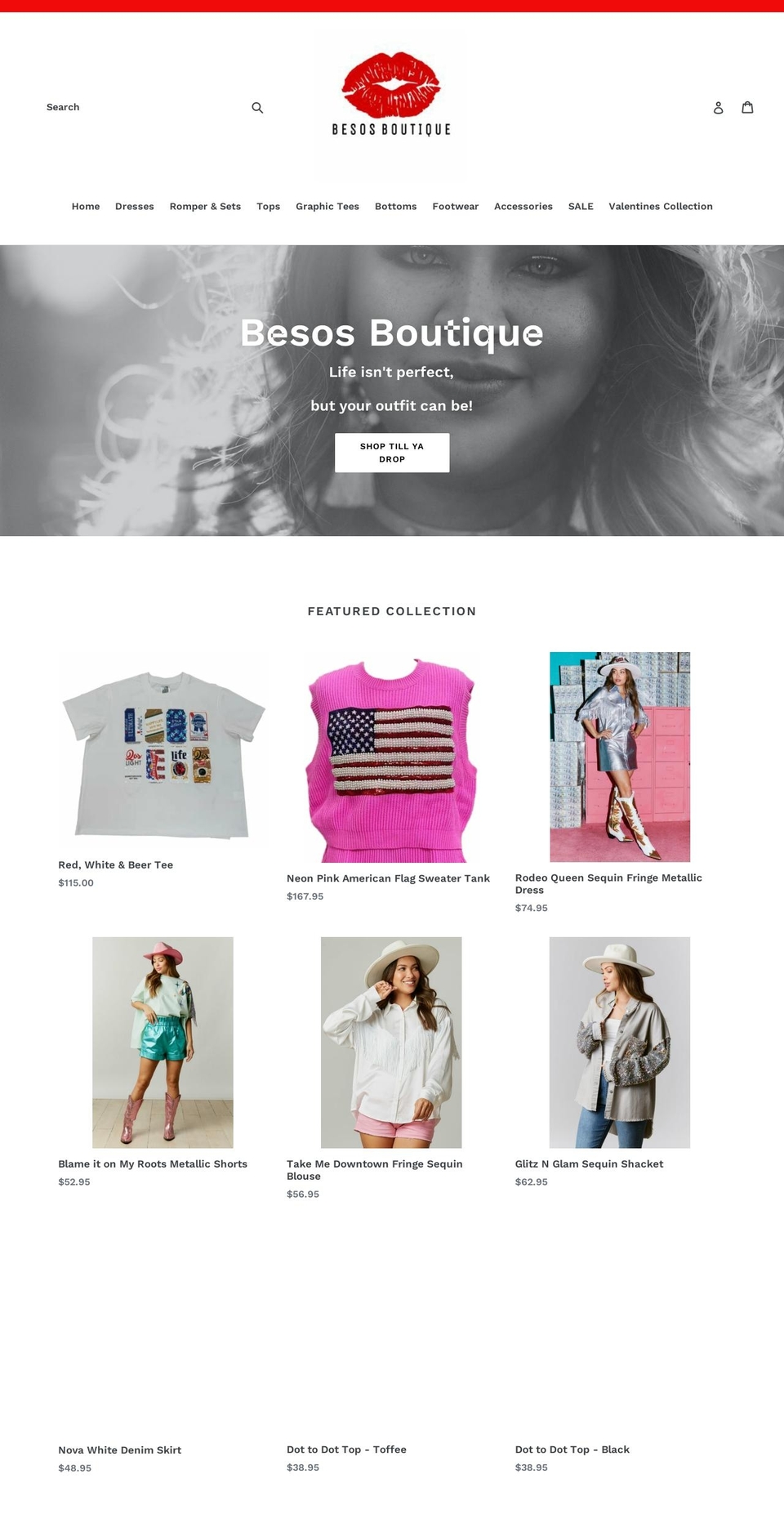 besosboutiquetx.com — Shopify storefront screenshot