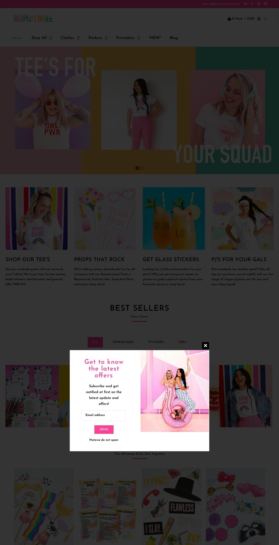 home-v Shopify theme site example bespoke-bride.myshopify.com